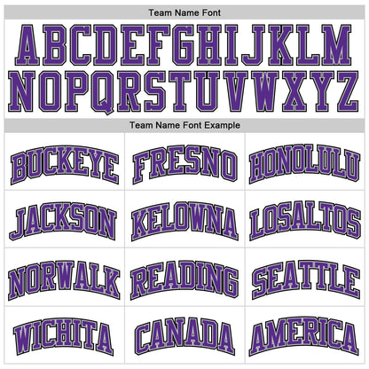 Custom White Black Pinstripe Purple-Gray Authentic Basketball Jersey - Sky-Custom