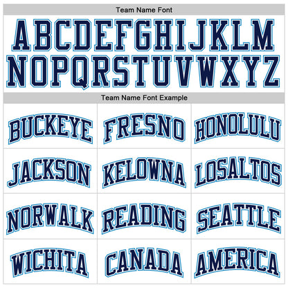 Custom White Navy Pinstripe Navy-Blue Authentic Basketball Jersey - Sky-Custom