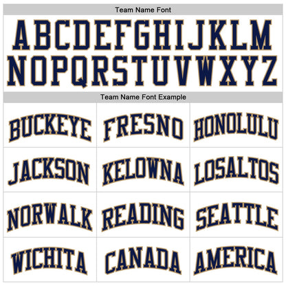 Custom White Navy Pinstripe Navy-Old Gold Authentic Basketball Jersey - Sky-Custom