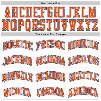 Custom White Orange Pinstripe Orange-Royal Authentic Basketball Jersey - Sky-Custom