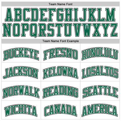 Custom White Kelly Green Pinstripe Kelly Green-Black Authentic Basketball Jersey - Sky-Custom