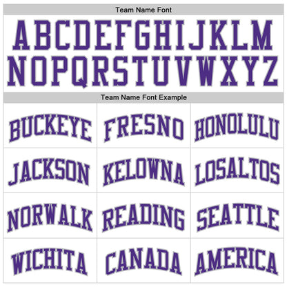 Custom White Purple Pinstripe Purple-Gray Authentic Basketball Jersey - Sky-Custom