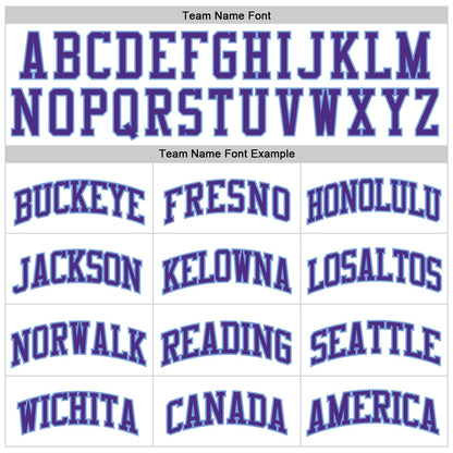 Custom White Purple Pinstripe Purple-Light Blue Authentic Basketball Jersey - Sky-Custom