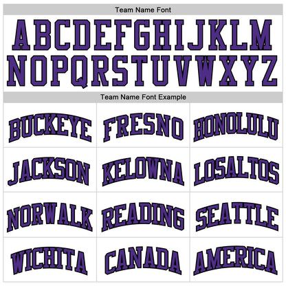 Custom White Black-Purple Authentic Throwback Basketball Jersey - Sky-Custom