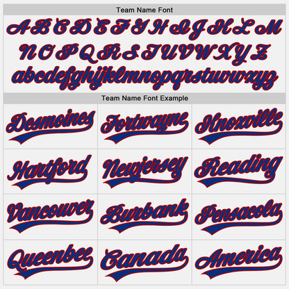Custom White Royal Pinstripe Royal-Red Authentic Baseball Jersey - Sky-Custom
