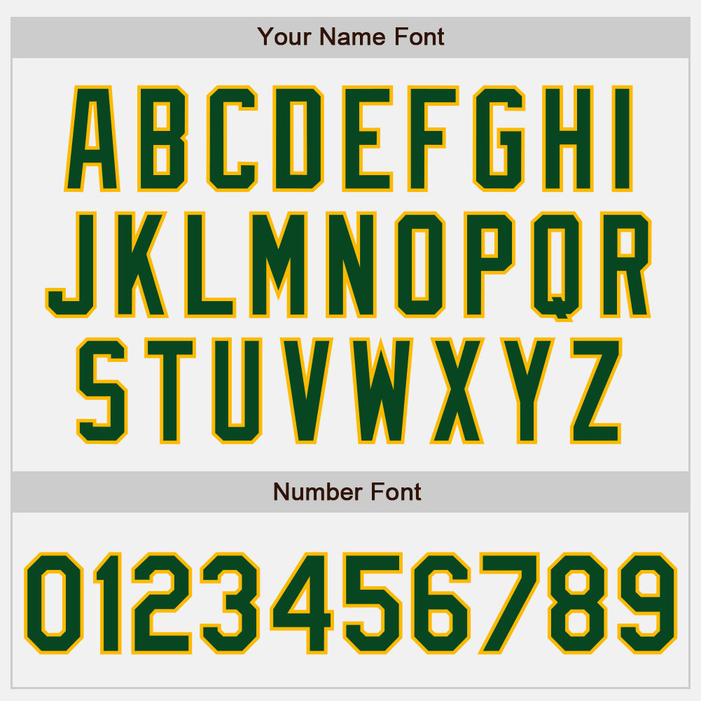 Custom White Green Pinstripe Green-Gold Authentic Baseball Jersey - Sky-Custom