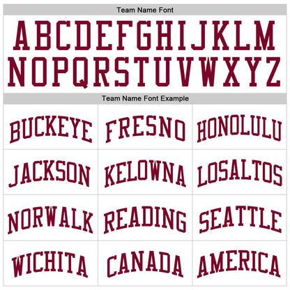 Custom White Maroon Authentic Throwback Basketball Jersey - Sky-Custom