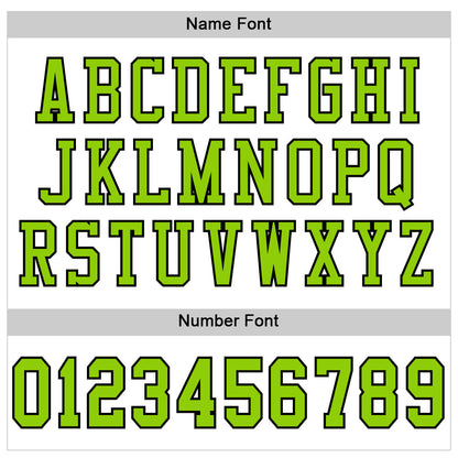 Custom White Neon Green-Black Mesh Authentic Football Jersey - Sky-Custom