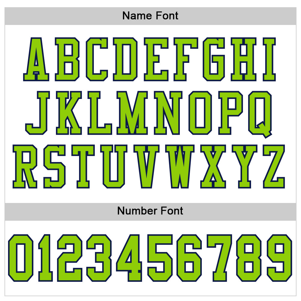 Custom White Neon Green-Navy Mesh Authentic Football Jersey - Sky-Custom