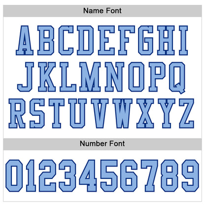 Custom White Light Blue-Royal Mesh Authentic Football Jersey - Sky-Custom