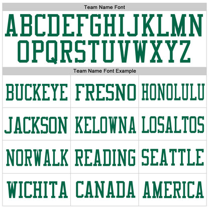 Custom White Kelly Green-Red Mesh Authentic Football Jersey - Sky-Custom