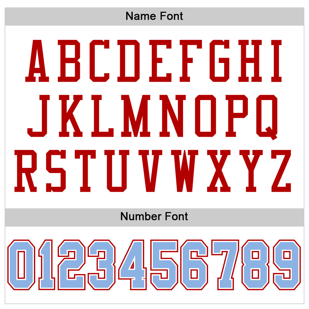 Custom White Light Blue-Red Mesh Authentic Football Jersey - Sky-Custom