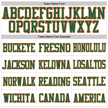 Custom White Kelly Green-Orange Mesh Authentic Football Jersey - Sky-Custom