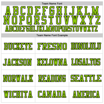 Custom White Neon Green-Black Mesh Authentic Football Jersey - Sky-Custom