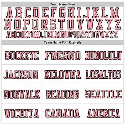 Custom White Medium Pink-Black Mesh Authentic Football Jersey - Sky-Custom