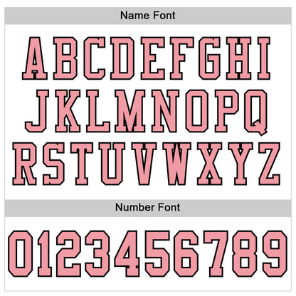 Custom White Medium Pink-Black Mesh Authentic Football Jersey - Sky-Custom