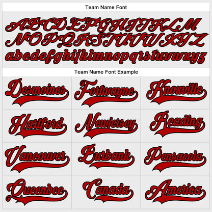 Custom White Red-Black Hockey Lace Neck Jersey - Sky-Custom