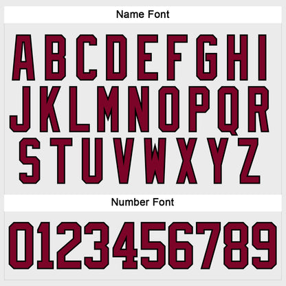 Custom White Maroon-Black Hockey Lace Neck Jersey - Sky-Custom