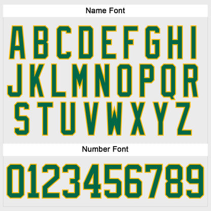 Custom White Kelly Green-Gold Hockey Lace Neck Jersey - Sky-Custom