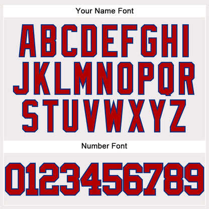 Custom White Red-Royal Authentic Baseball Jersey - Sky-Custom