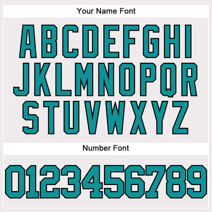 Custom White Teal-Black Authentic Baseball Jersey - Sky-Custom