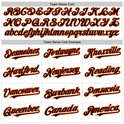 Custom White Black Pinstripe Orange Authentic Sleeveless Baseball Jersey - Sky-Custom