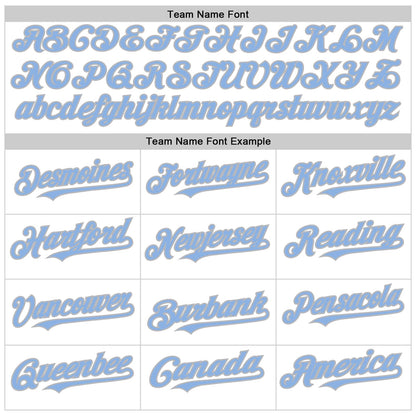 Custom White Light Blue Pinstripe Gray Authentic Sleeveless Baseball Jersey - Sky-Custom