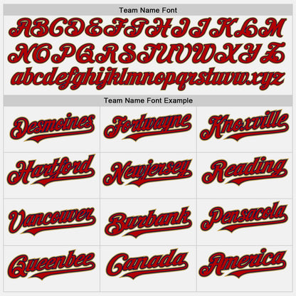 Custom White Red Navy-Old Gold Authentic Baseball Jersey - Sky-Custom
