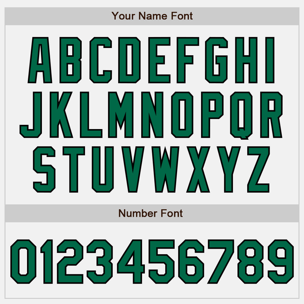 Custom White Kelly Green Pinstripe Black Authentic Baseball Jersey - Sky-Custom