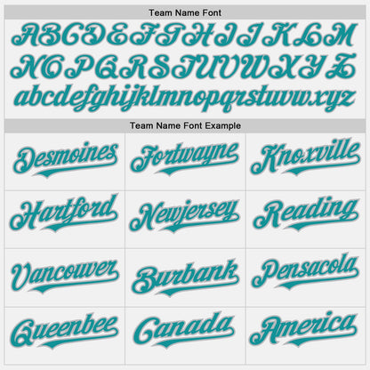 Custom White Teal Pinstripe Gray Authentic Baseball Jersey - Sky-Custom