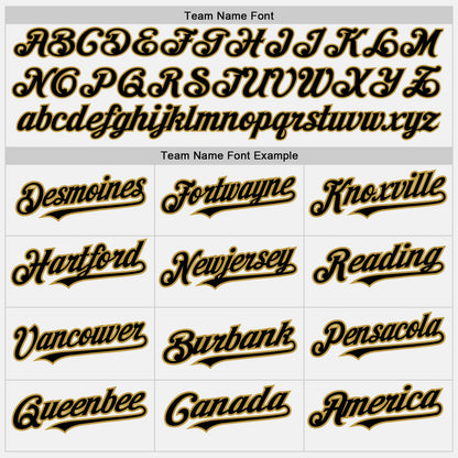 Custom White Black Pinstripe Old Gold Authentic Baseball Jersey - Sky-Custom