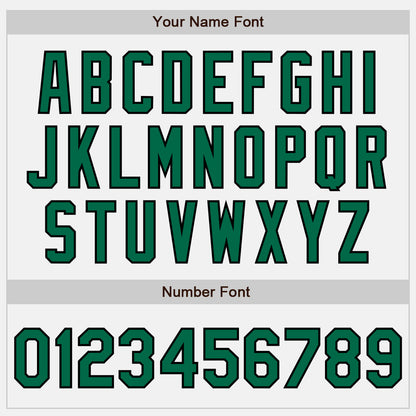 Custom White (Black Kelly Green Pinstripe) Kelly Green-Black Authentic Baseball Jersey - Sky-Custom