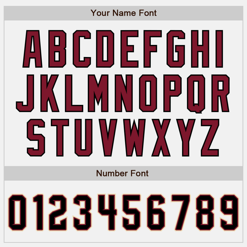 Custom White (Black Crimson Pinstripe) Black Crimson-Cream Authentic Baseball Jersey - Sky-Custom
