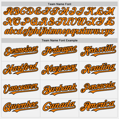 Custom White (Black Bay Orange Pinstripe) Neon Green-Black Authentic Baseball Jersey - Sky-Custom