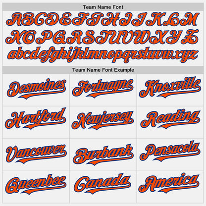 Custom White (Royal Orange Pinstripe) Orange-Royal Authentic Baseball Jersey - Sky-Custom