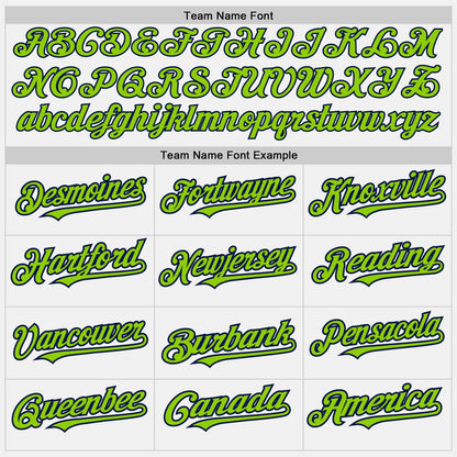 Custom White (Navy Neon Green Pinstripe) Neon Green-Navy Authentic Baseball Jersey - Sky-Custom