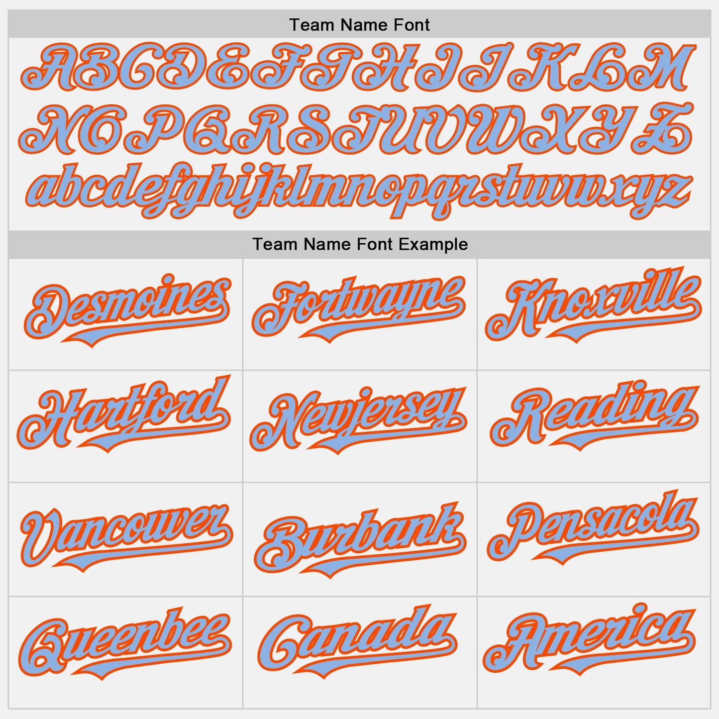 Custom White (Light Blue Orange Pinstripe) Light Blue-Orange Authentic Baseball Jersey - Sky-Custom