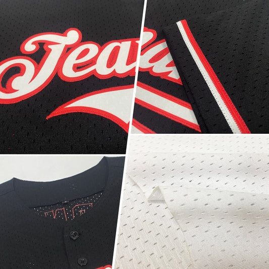 Custom White Orange-Gray Mesh Authentic Throwback Baseball Jersey - Sky-Custom