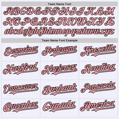 Custom White Medium Pink-Black Mesh Authentic Throwback Baseball Jersey - Sky-Custom