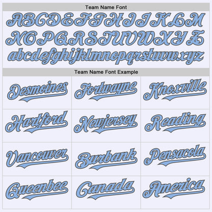 Custom White Light Blue-Steel Gray Mesh Authentic Throwback Baseball Jersey - Sky-Custom