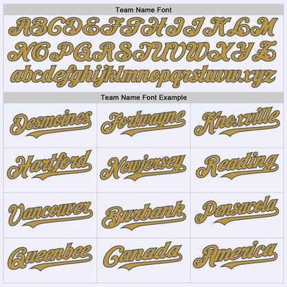 Custom White Steel Gray-Old Gold Mesh Authentic Throwback Baseball Jersey - Sky-Custom