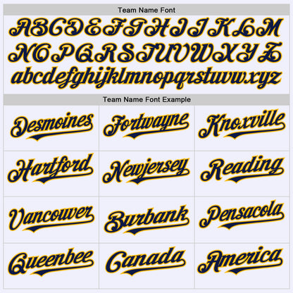 Custom White Navy-Gold Mesh Authentic Throwback Baseball Jersey - Sky-Custom