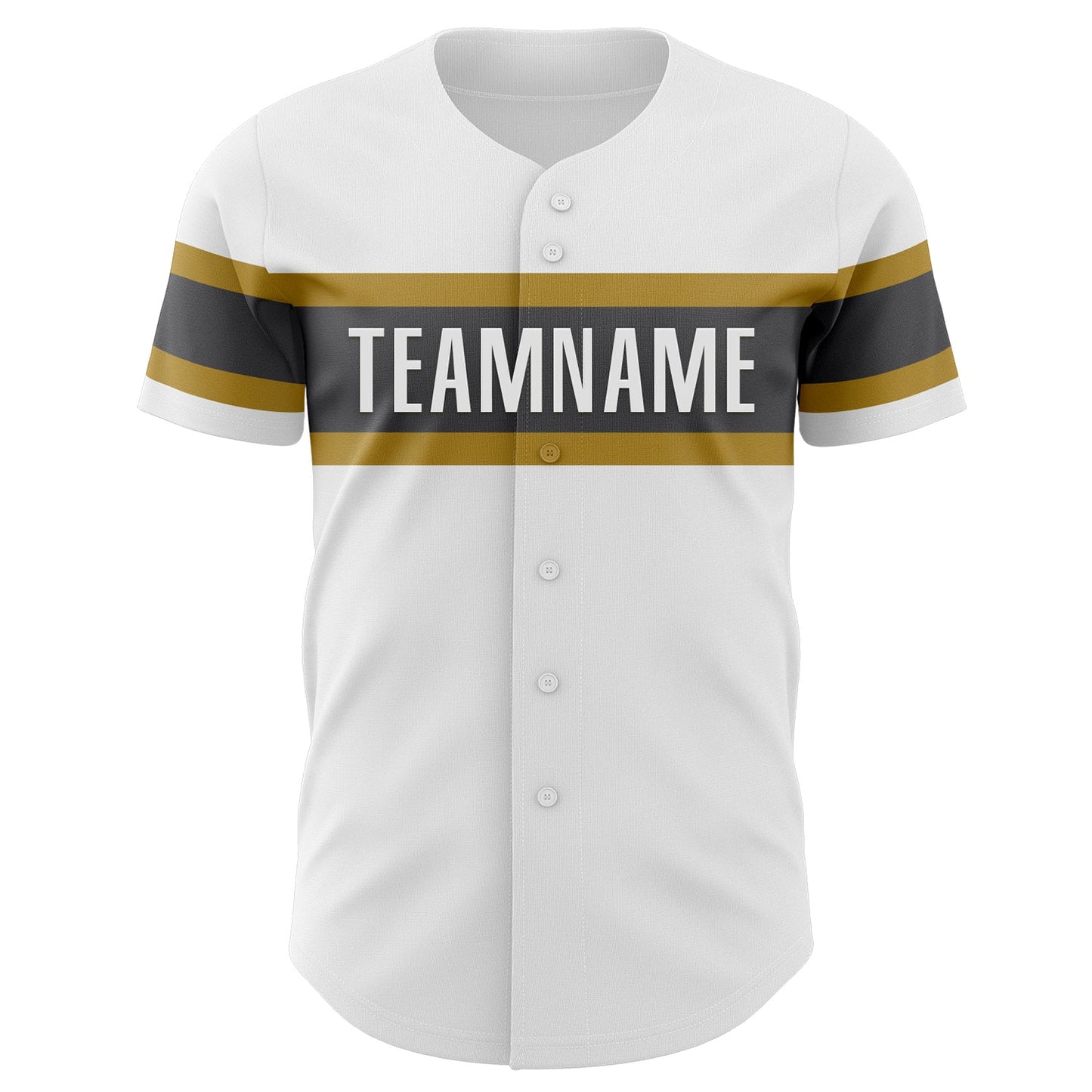 Custom White Steel Gray-Old Gold Authentic Baseball Jersey - Sky-Custom