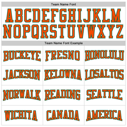 Custom White Orange-Kelly Green Mesh Authentic Football Jersey - Sky-Custom