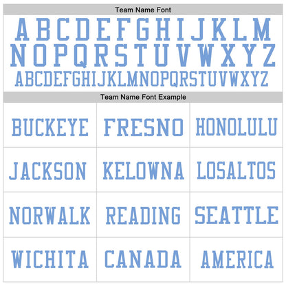 Custom White Light Blue-Gold Mesh Authentic Throwback Football Jersey - Sky-Custom