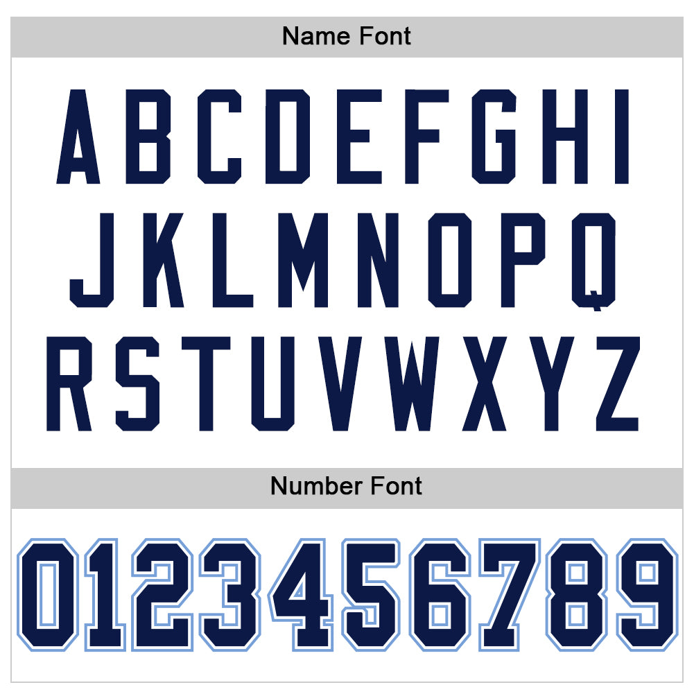 Custom White Navy-Light Blue Mesh Authentic Throwback Football Jersey - Sky-Custom