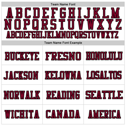 Custom White Maroon-Black Mesh Authentic Throwback Football Jersey - Sky-Custom