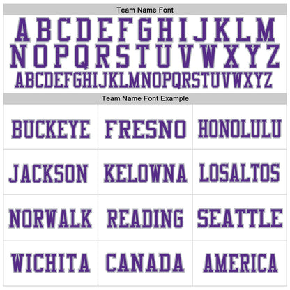 Custom White Purple-Gray Mesh Authentic Throwback Football Jersey - Sky-Custom