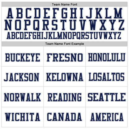 Custom White Navy-Gray Mesh Authentic Throwback Football Jersey - Sky-Custom