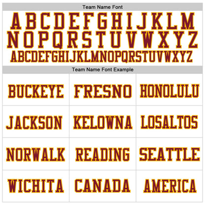 Custom White Navy Gold-Maroon Mesh Authentic Throwback Football Jersey - Sky-Custom